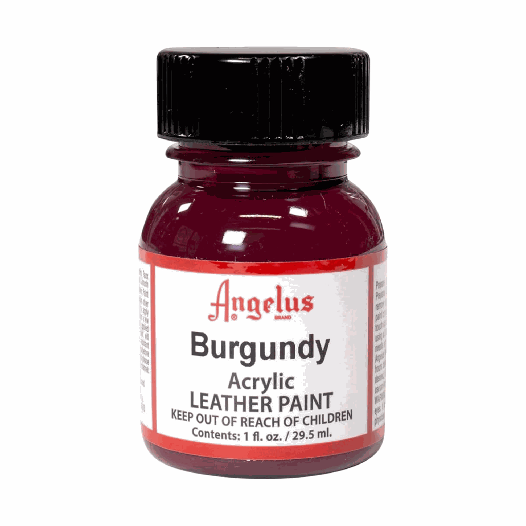 Angelus Acrylic Leather Paint Burgundy 1oz