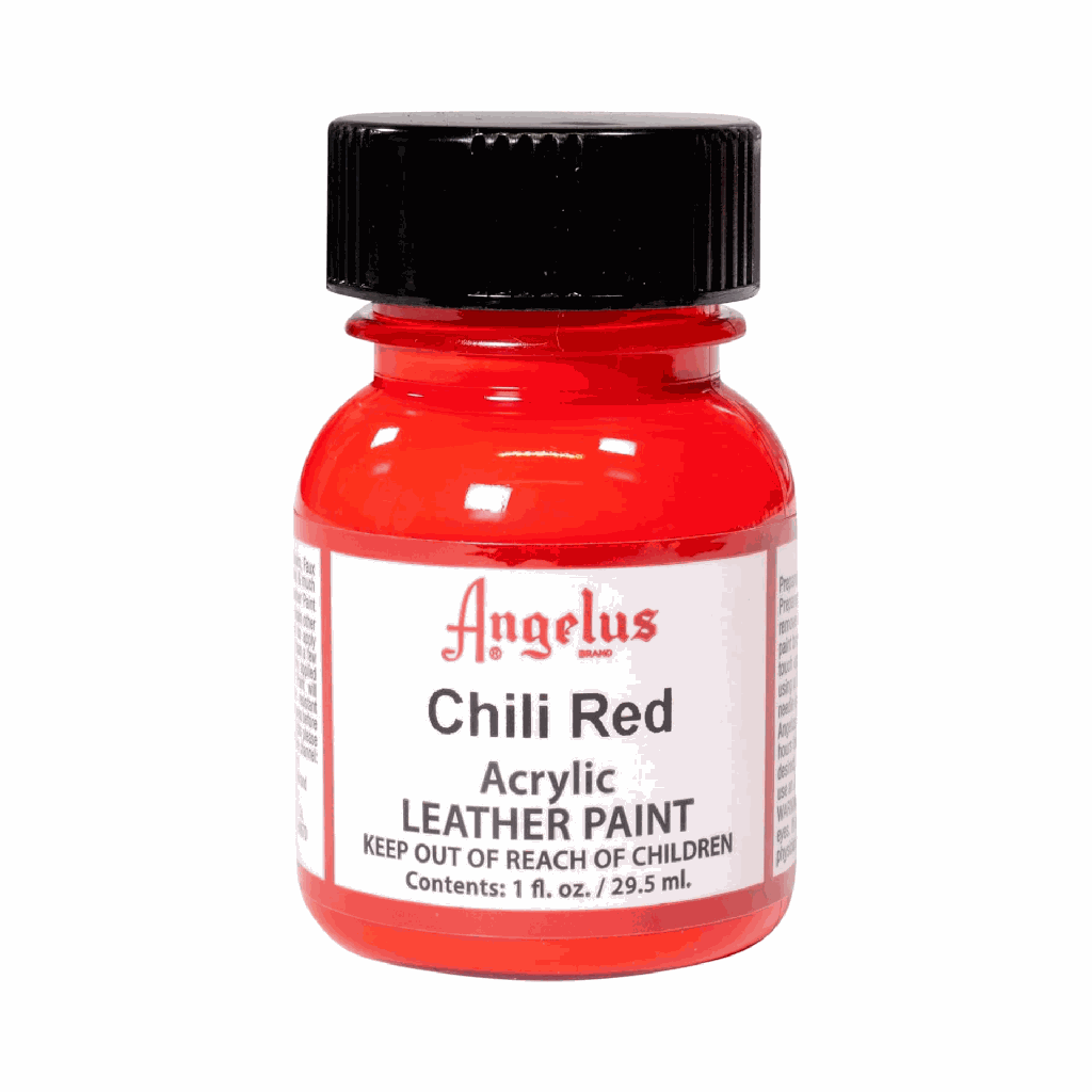 Angelus Acrylic Leather Paint Chili Red 1oz