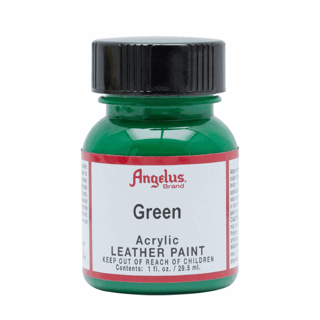 Angelus Acrylic Leather Paint Green 1oz