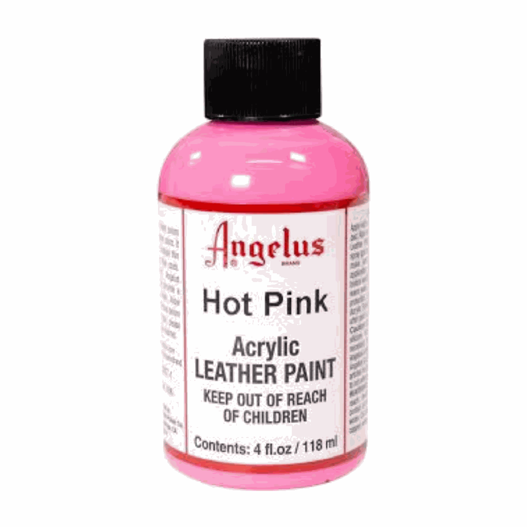 Angelus Acrylic Leather Paint Hot Pink 4oz