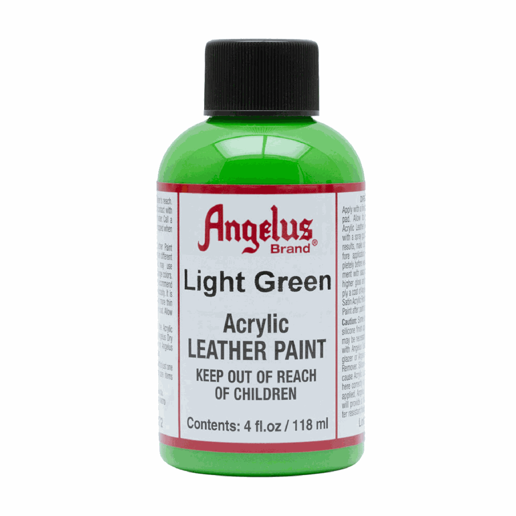 Angelus Acrylic Leather Paint Light Green 4oz
