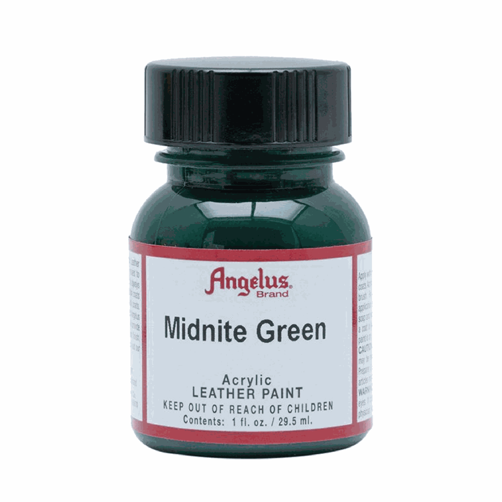 Angelus Acrylic Leather Paint Midnight Green 1oz