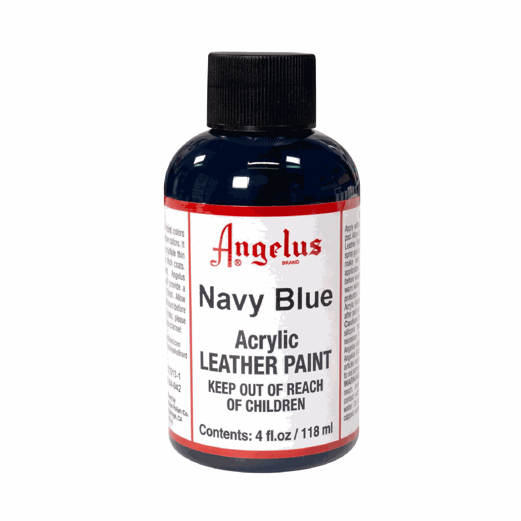 Angelus Acrylic Leather Paint Navy Blue 4oz