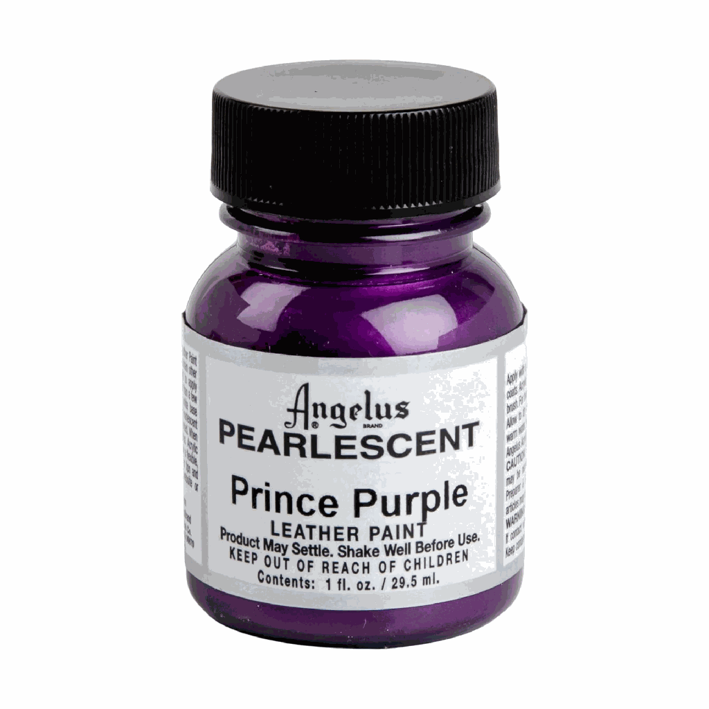 Angelus Acrylic Leather Paint Pearlescent Prince Purple 1oz