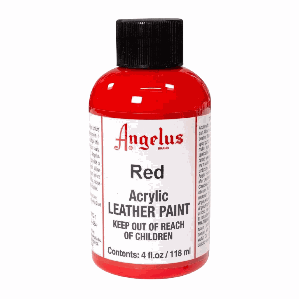 Angelus Acrylic Leather Paint Red 4oz