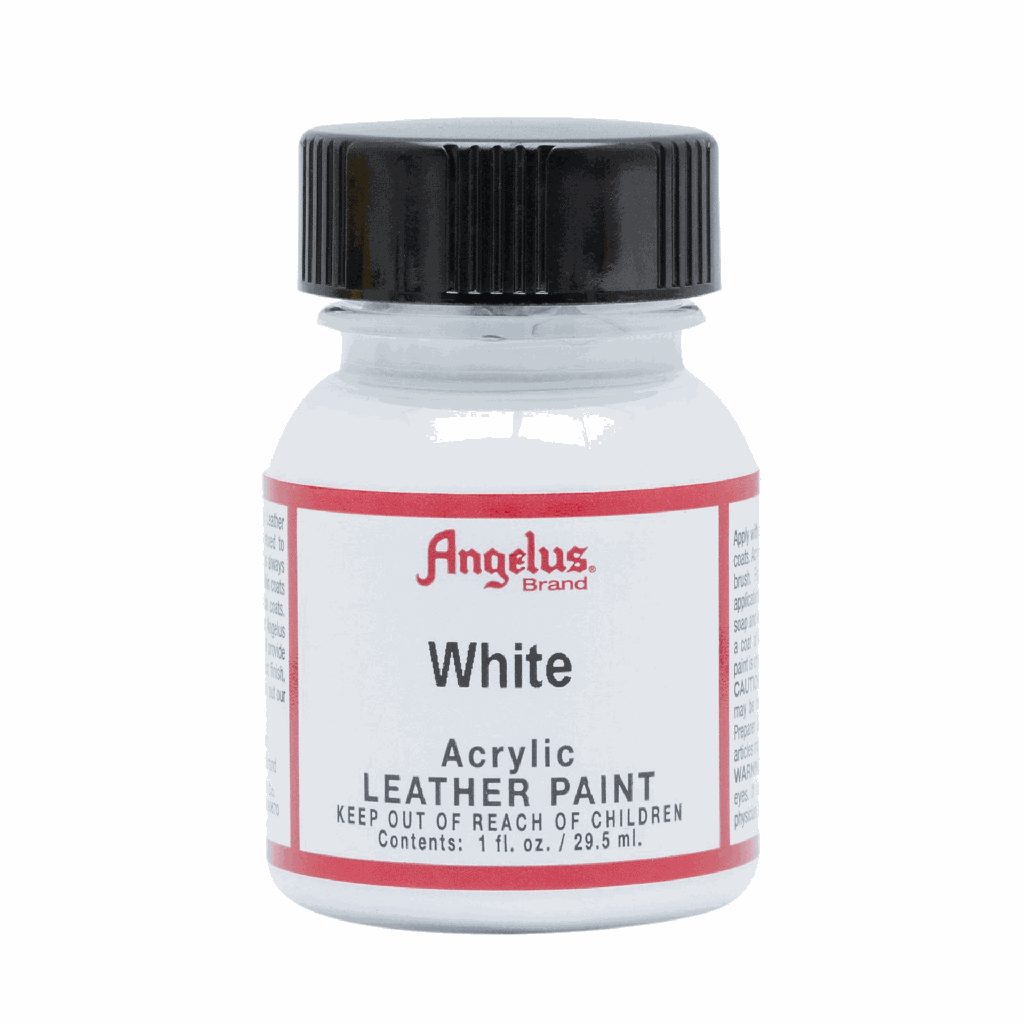 Angelus Acrylic Leather Paint White 1oz