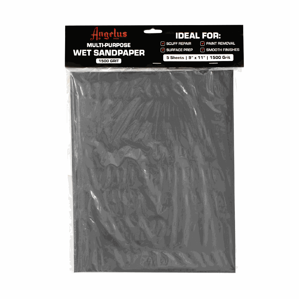 Angelus Wet Sandpaper 1500 Grit 5 sheets 9"x11"