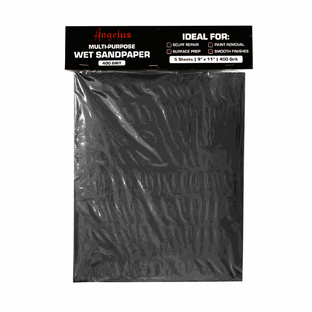 Angelus Wet Sandpaper 400 Grit 5 sheets 9"x11"