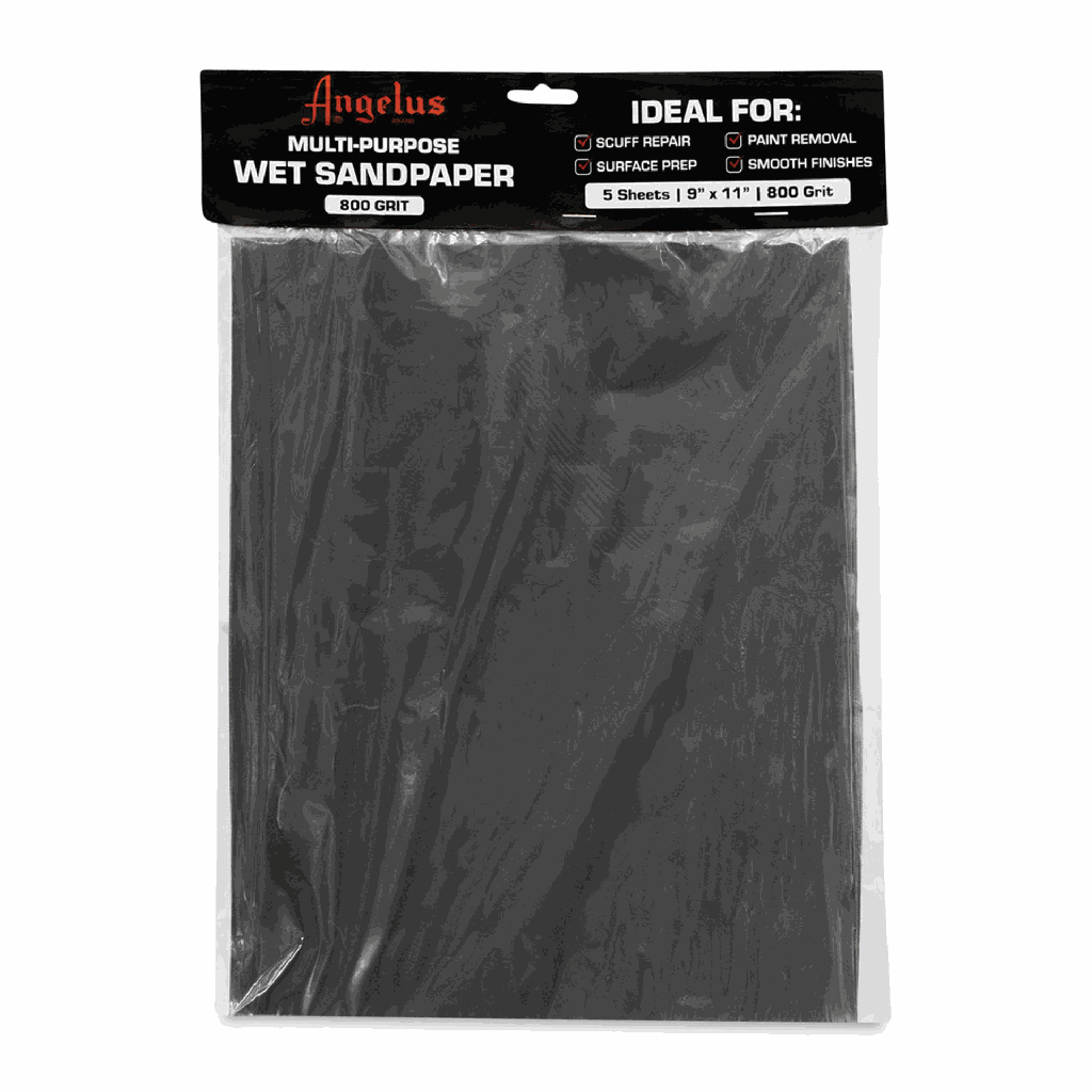 Angelus Wet Sandpaper 800 Grit 5 sheets 9"x11"