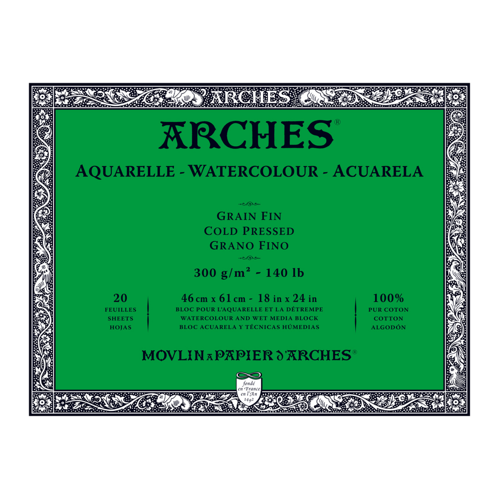 Arches Watercolour Block CP 18"x24" 140lb