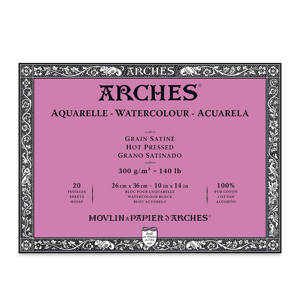 Arches Watercolour Block HP 140lb 10"x14"