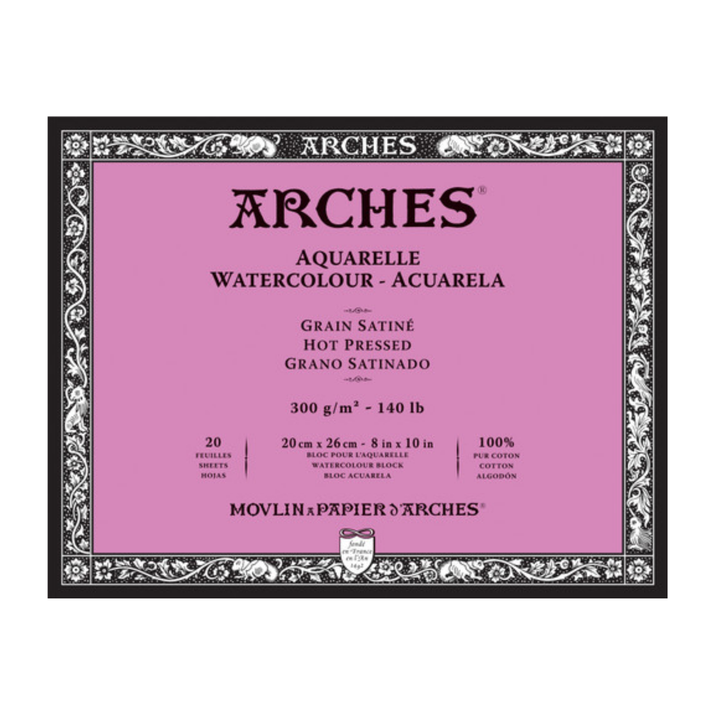 Arches Watercolour Block HP 140lb 8"x10"