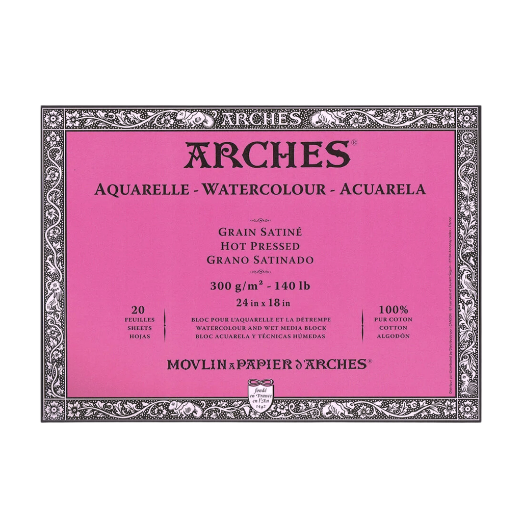 Arches Watercolour Block HP 18"x24" 140lb