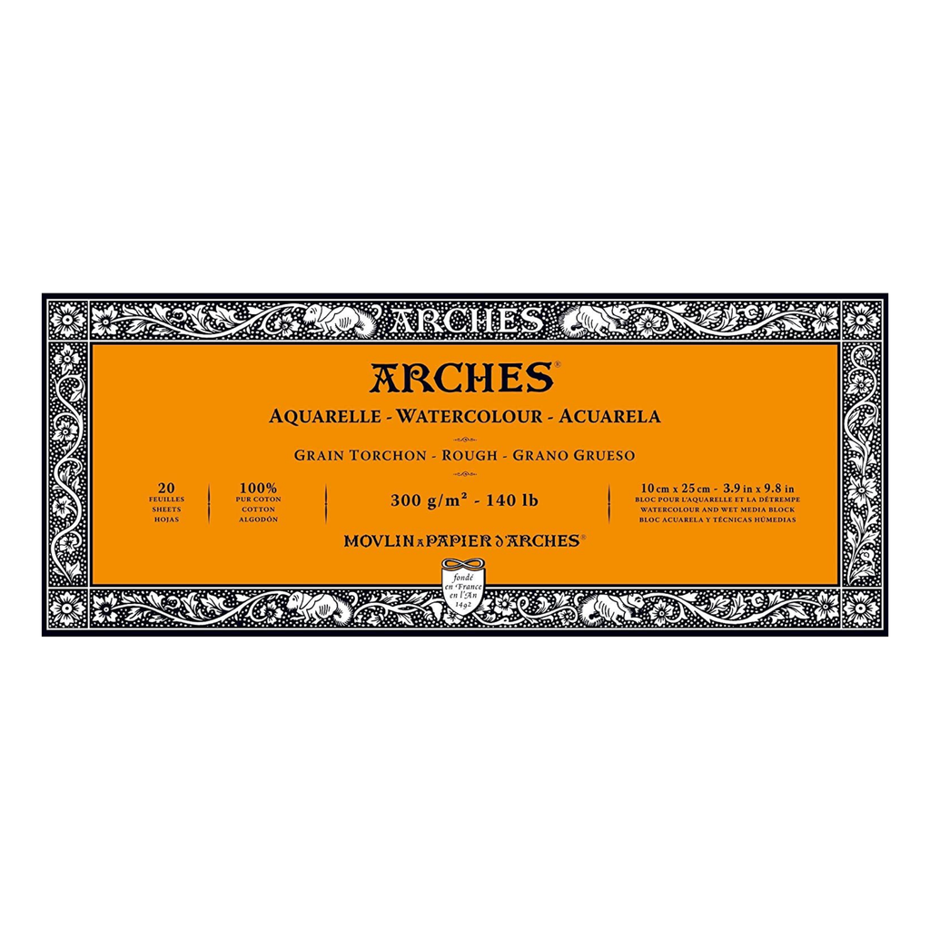 Arches Watercolour Block R 3.9"x9.8" 140lb