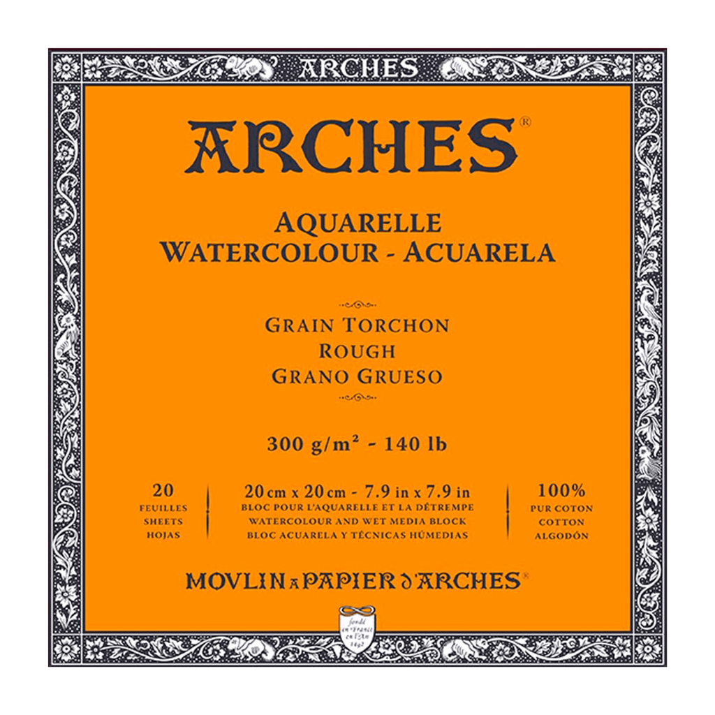 Arches Watercolour Block R 7.9"x7.9" 140lb
