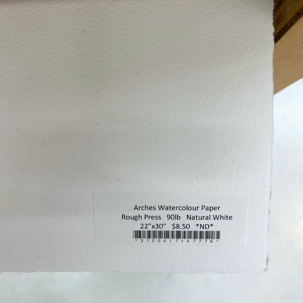 Arches Watercolour Sheet 22"x30" Natural 90lb R **ND**