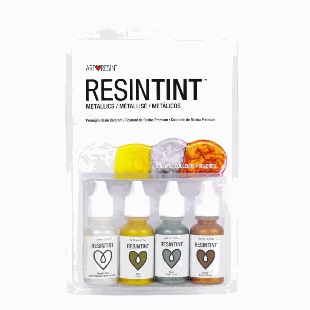 Art Resin Resin Tint Set Metallic 4 colours  **ND**