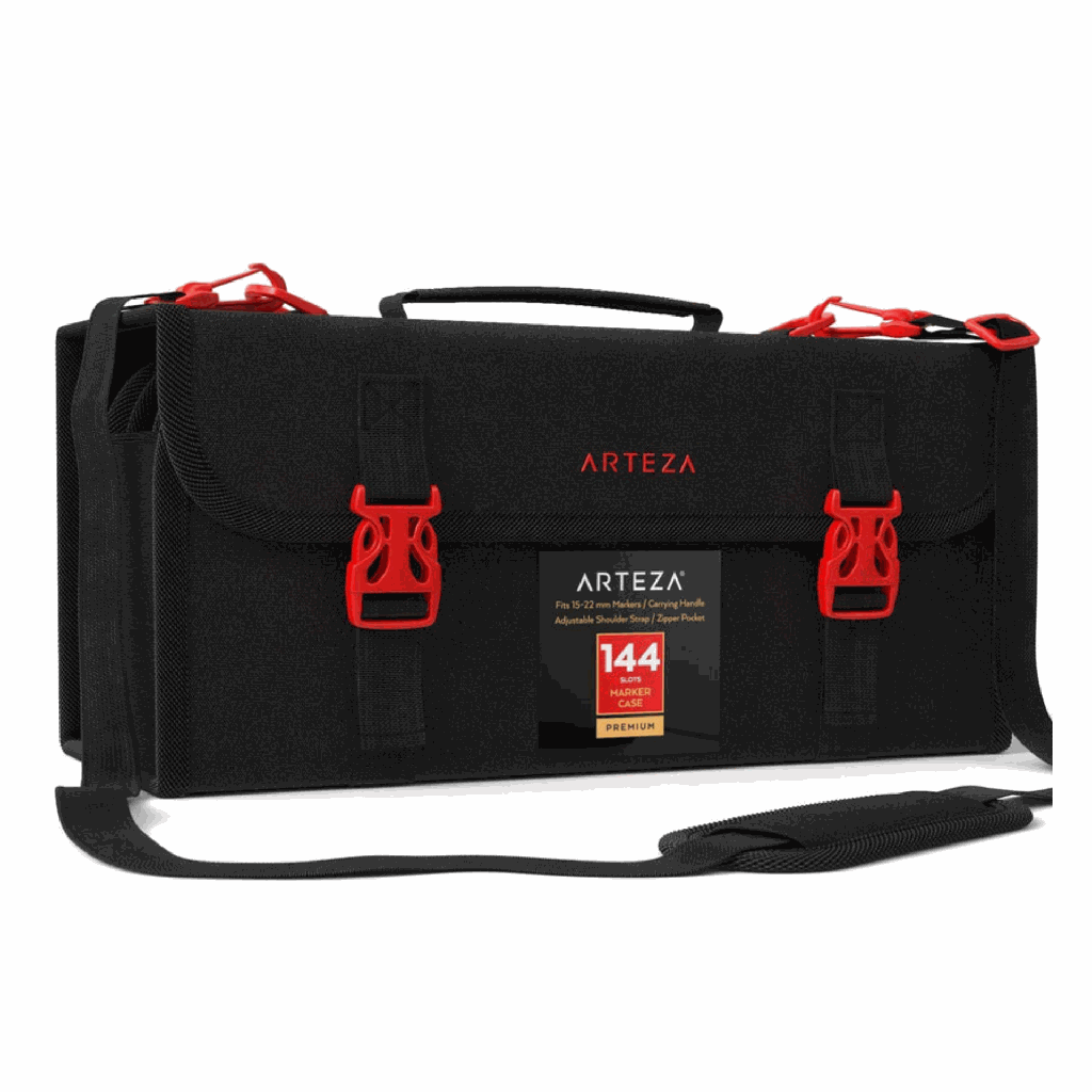 Arteza Premium Marker Case Holds 144 Markers