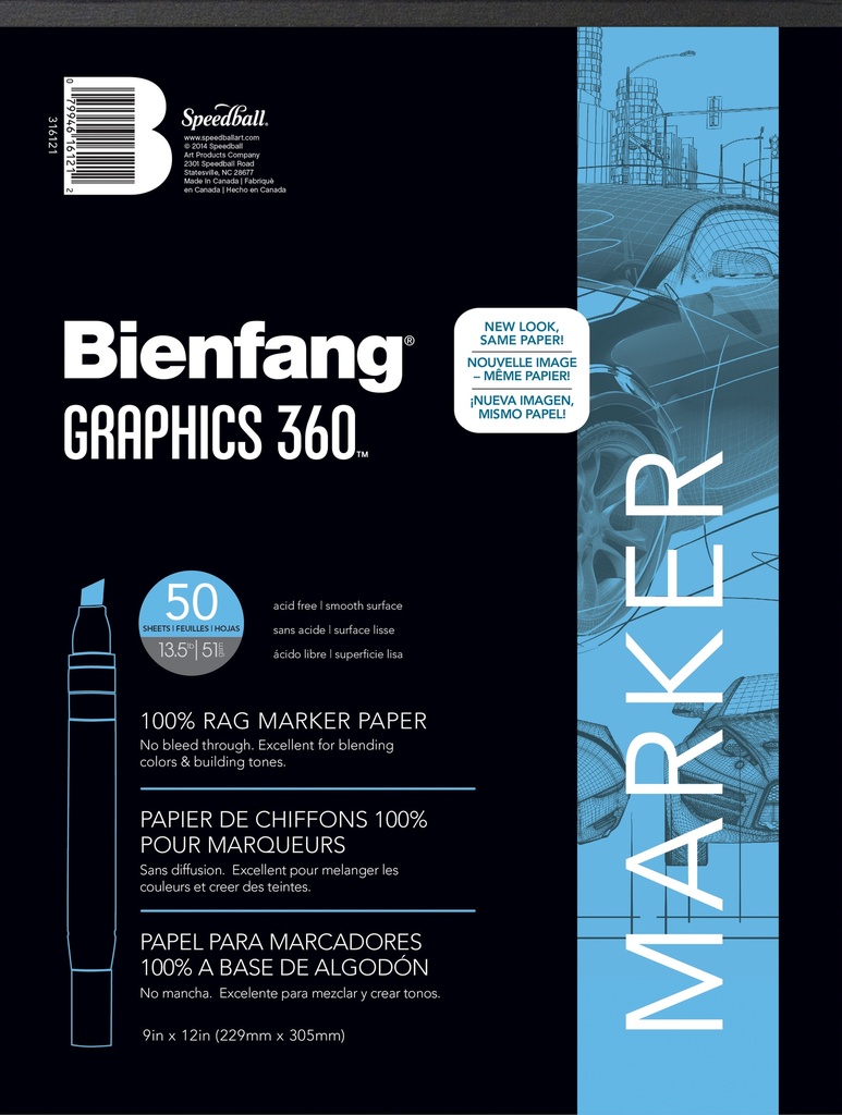 Bienfang Graphics 360 Marker Pad 14x17