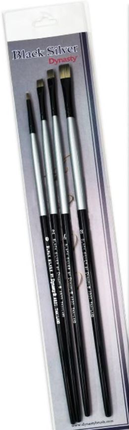 Black Silver Brush Set - LH 1