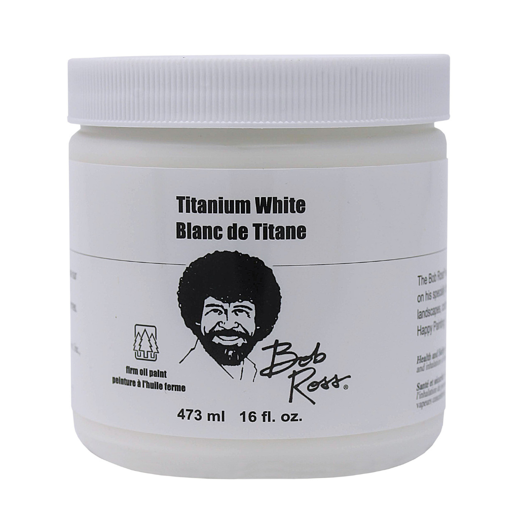 Bob Ross Landscape Oil 473ml Jar Titanium White **SPECIAL**