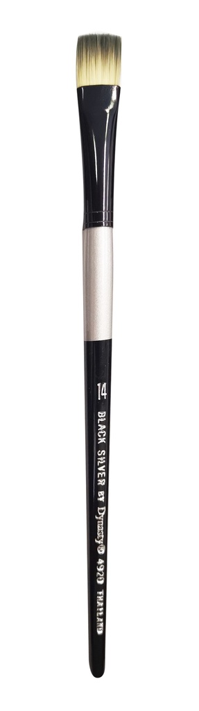 Brush Black Silver LH Bright 12