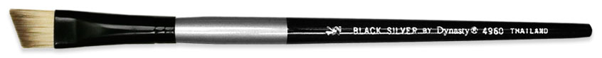 Brush Black Silver SH Angular 1/4