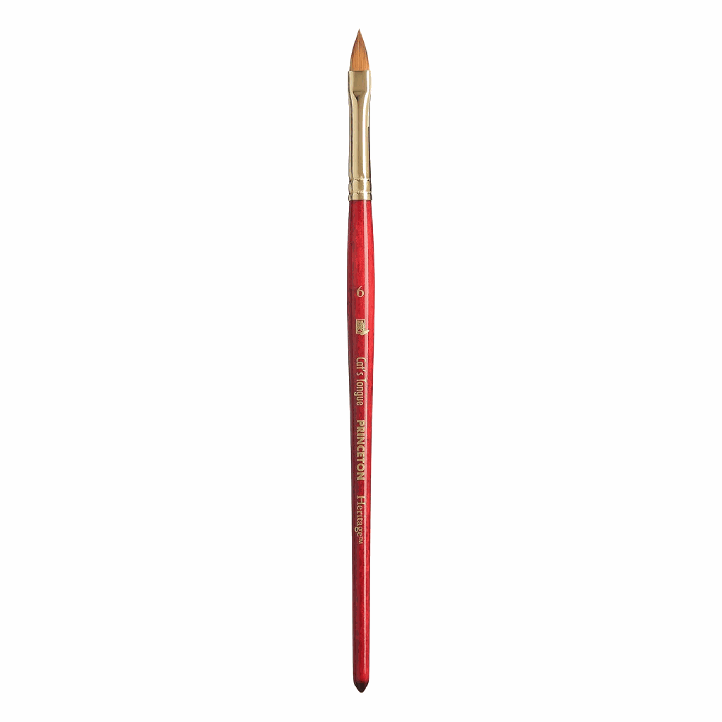 Princeton Brush Heritage 4050CT-6 Synthetic Sable Cat'S Tongue