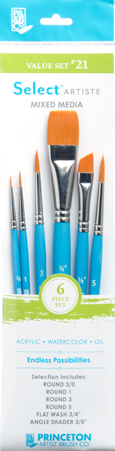 Princeton Brush Select Value Set #21 - 6 Piece Set
