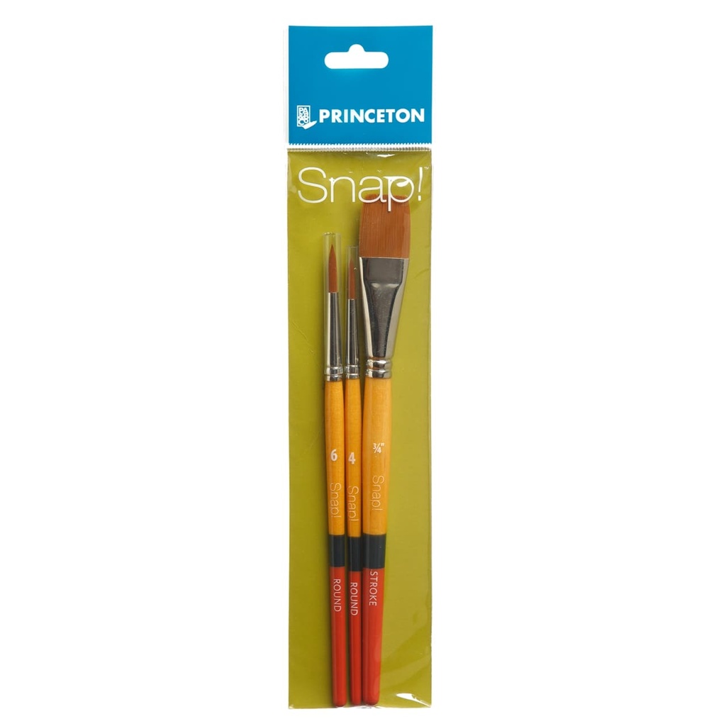Princeton Brush SNAP Set 2 Round 6, 4, Stroke 3/4"