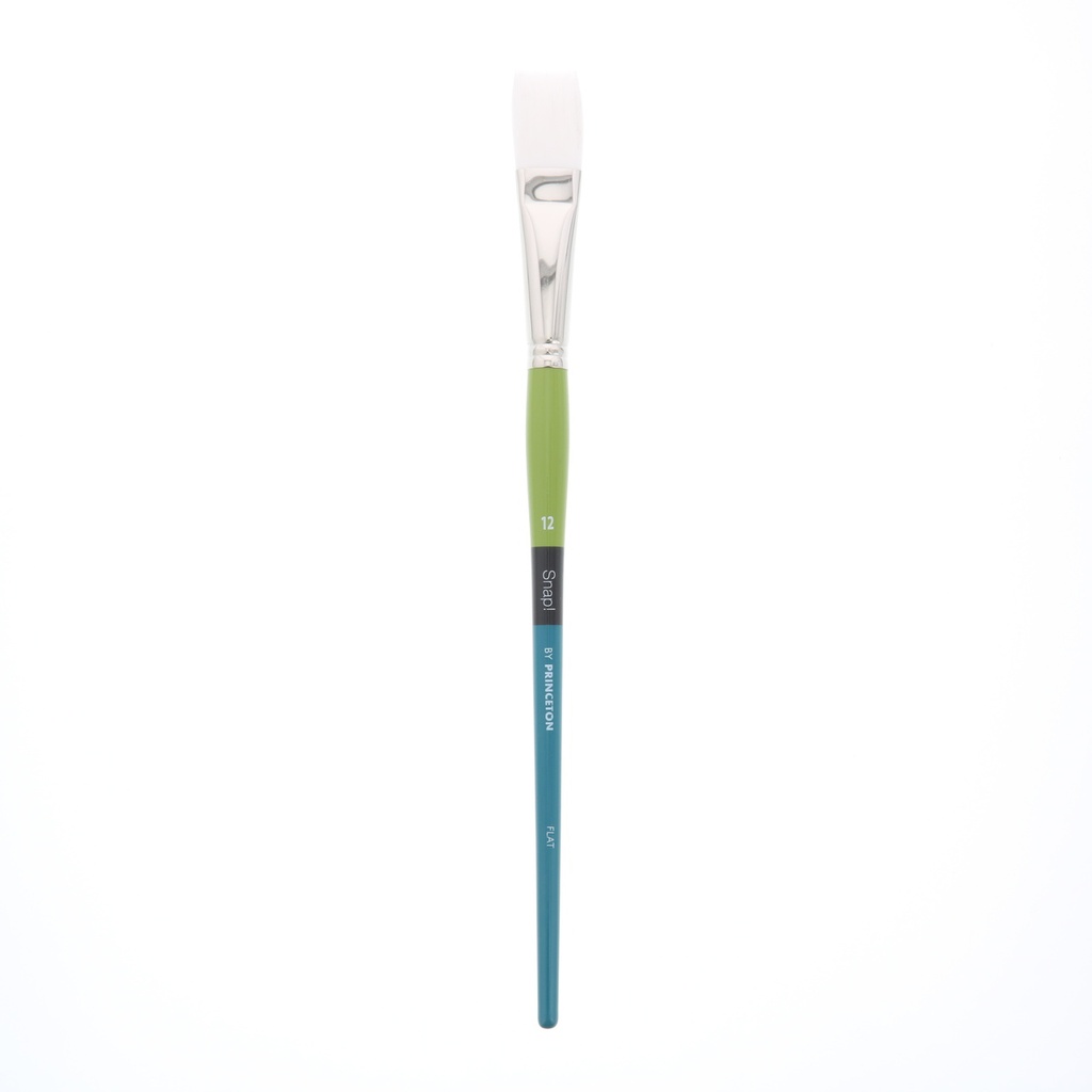 Princeton Brush SNAP White Taklon LH Flat 12 (9800F12)