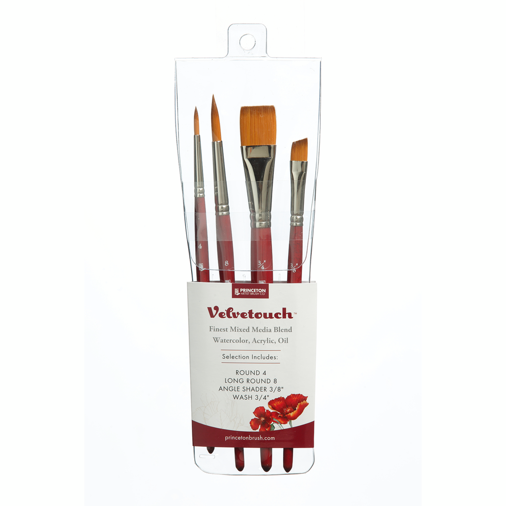 Princeton Brush Velvetouch Professional 4-Piece Set