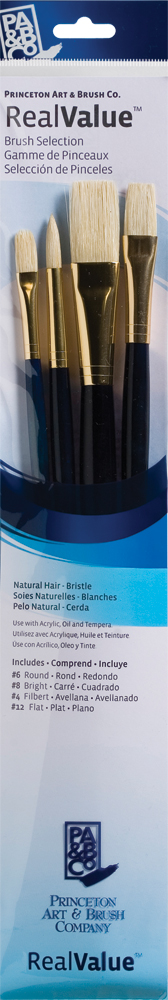 Brush Set 9131 Real Value Series - Bristle Set of 4 brushes - LH