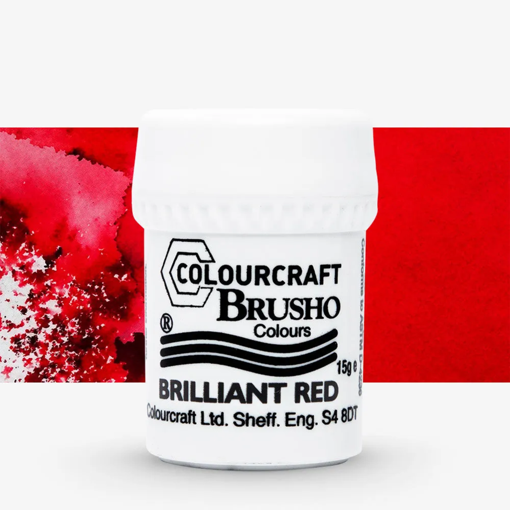 Brusho Colours 15g Brilliant Red **ND**
