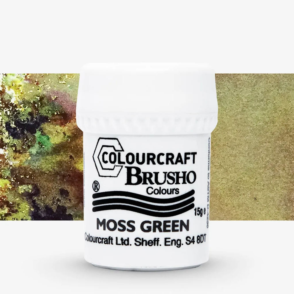 Brusho Colours 15g Moss Green **ND**