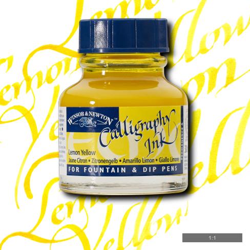 Calligraphy Ink Lemon Yellow 30ml