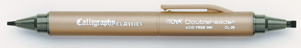 Calligraphy Marker Evergreen Double Ended (CL-20-GN)