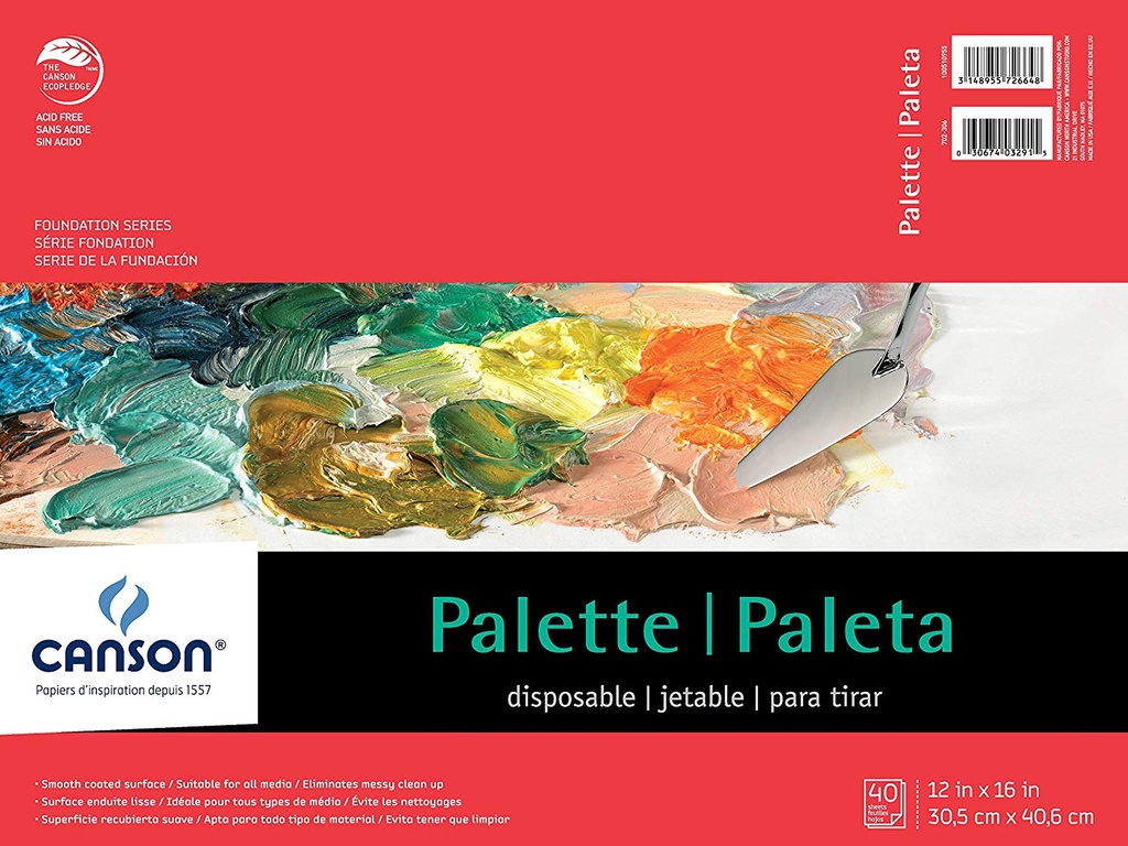 Canson Artist Series Palette Paper 40shts 12x16