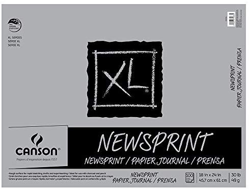 Canson XL Newsprint Pad 18x24 50shts