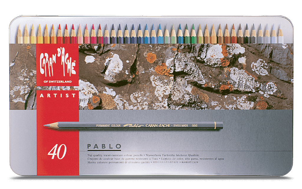 Caran D'Ache Pablo Coloured Pencil Set of 40 Colours **ND**