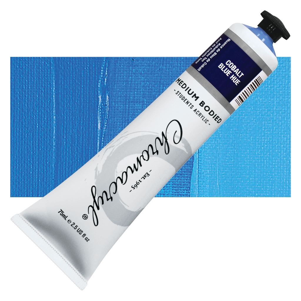 Chromacryl Medium Bodied Student Acrylic 75ml Tube Cobalt Blue Hue   **ND**