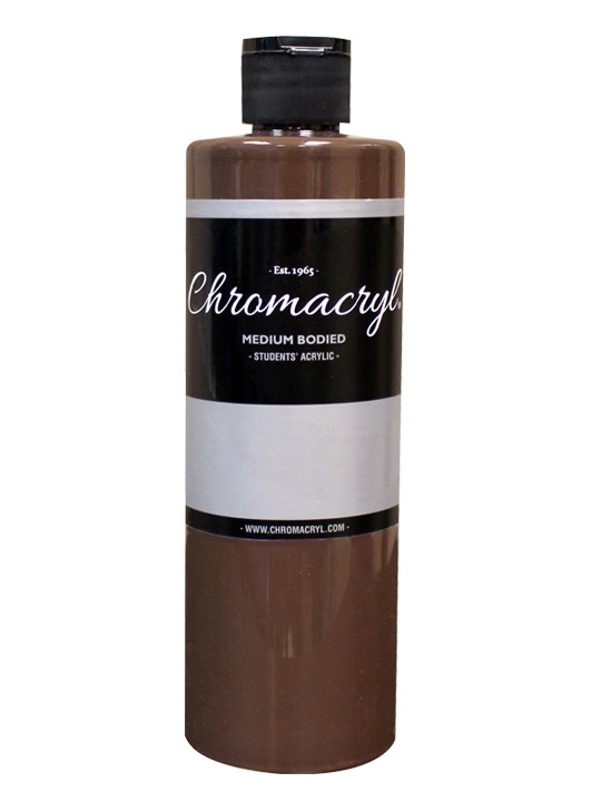 Chromacryl Student Acrylic 16 oz - Burnt Umber 1205