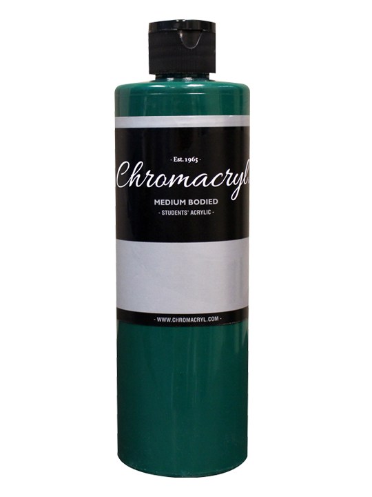 Chromacryl Student Acrylic 16 oz - Deep Green 1206
