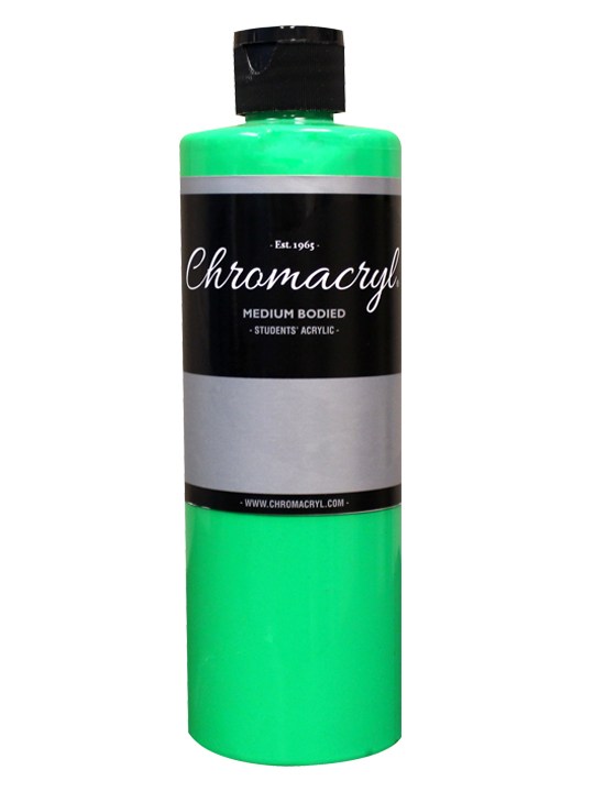 Chromacryl Student Acrylic 16 oz - Neon Green 1223