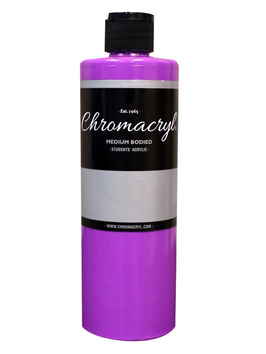 Chromacryl Student Acrylic 16 oz - Neon Violet 1225