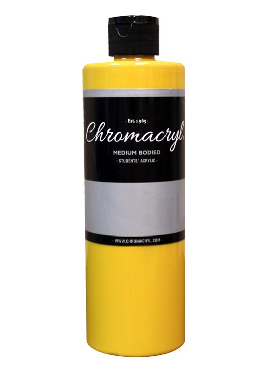 Chromacryl Student Acrylic 16 oz - Warm Yellow 1214