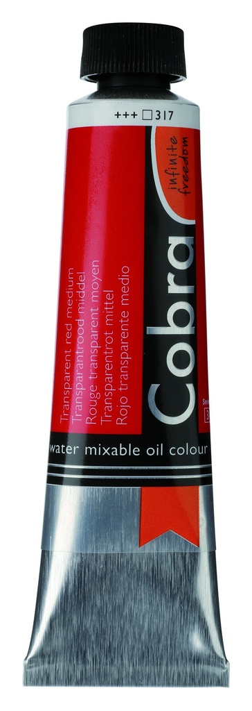 Cobra Artist Oil 40ML TRANS RED MED 3 317 **ND**