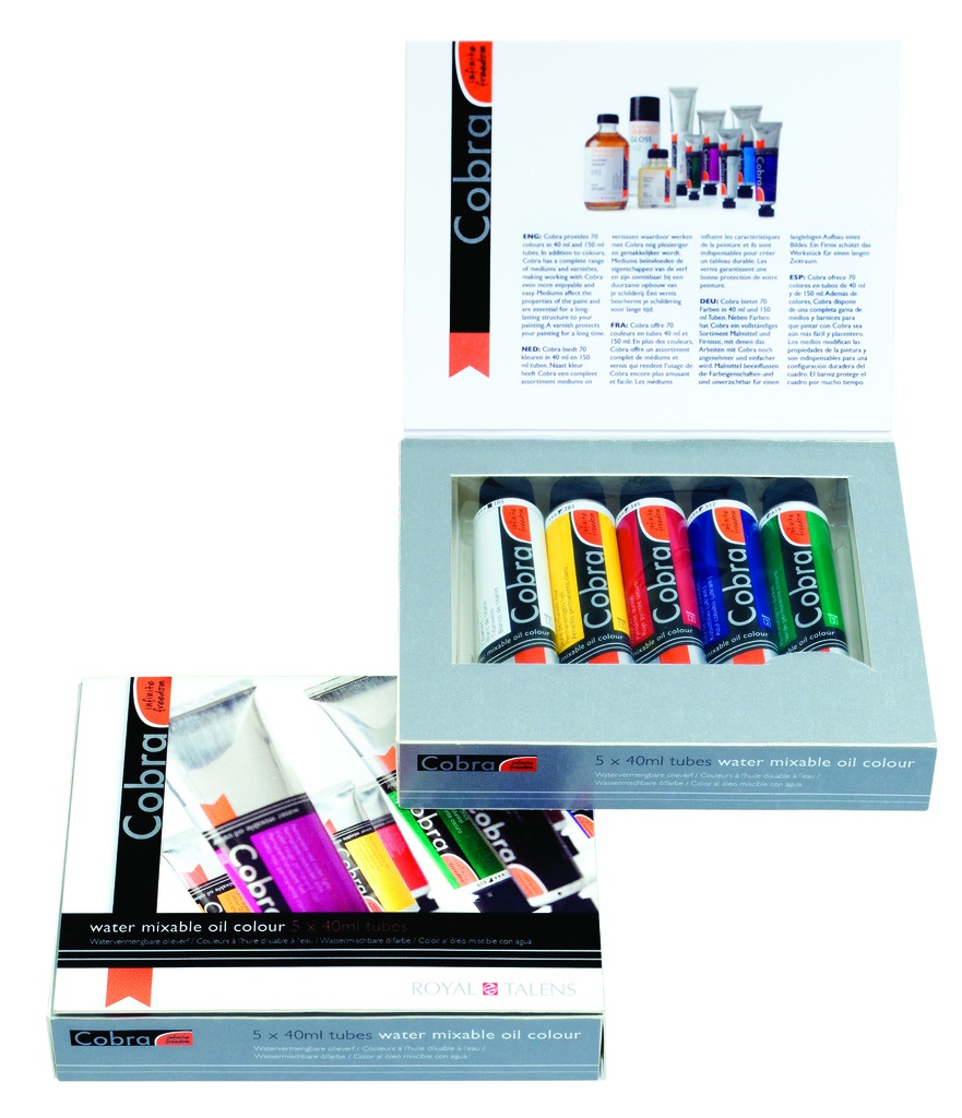 Cobra Artist Oil Set Mixing Colours 5X40ML **ND**