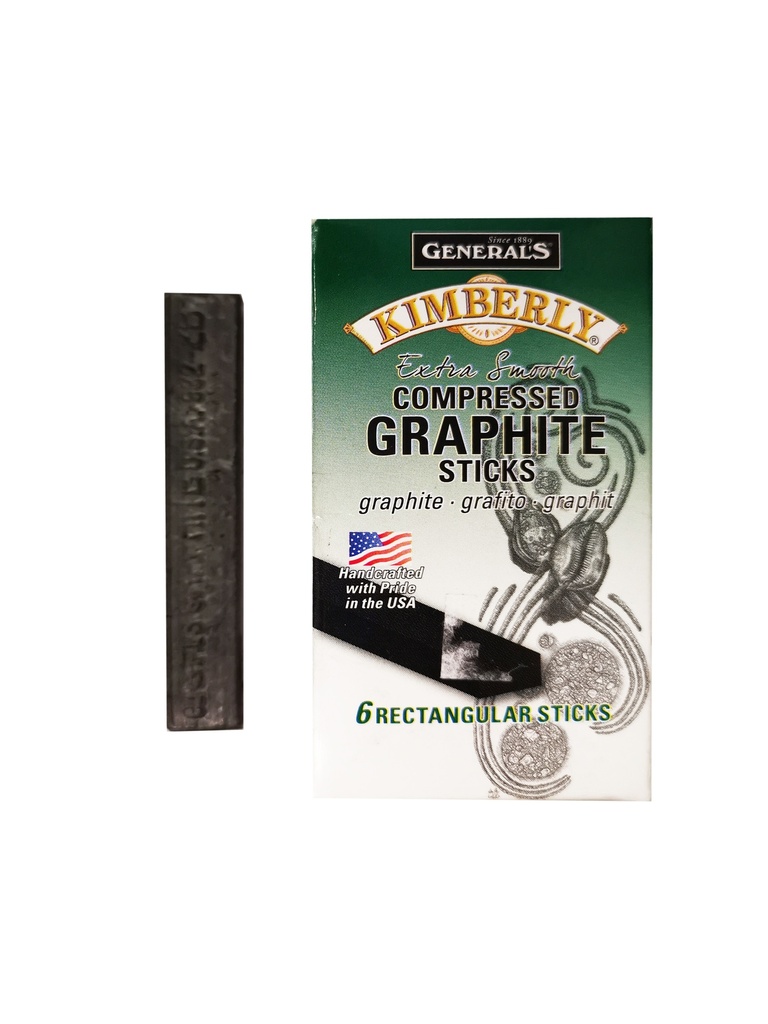 Compressed Graphite Sticks Rectangular 6 Per Box (982-2B)