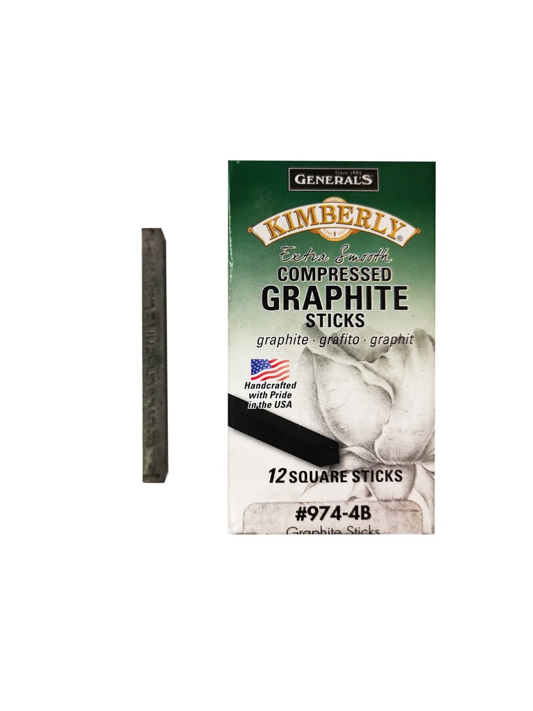 Compressed Graphite Sticks Square 12 Per Box (974-4B)
